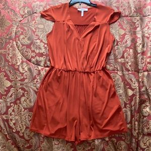 BCBG Romper in the most beautiful russ color.